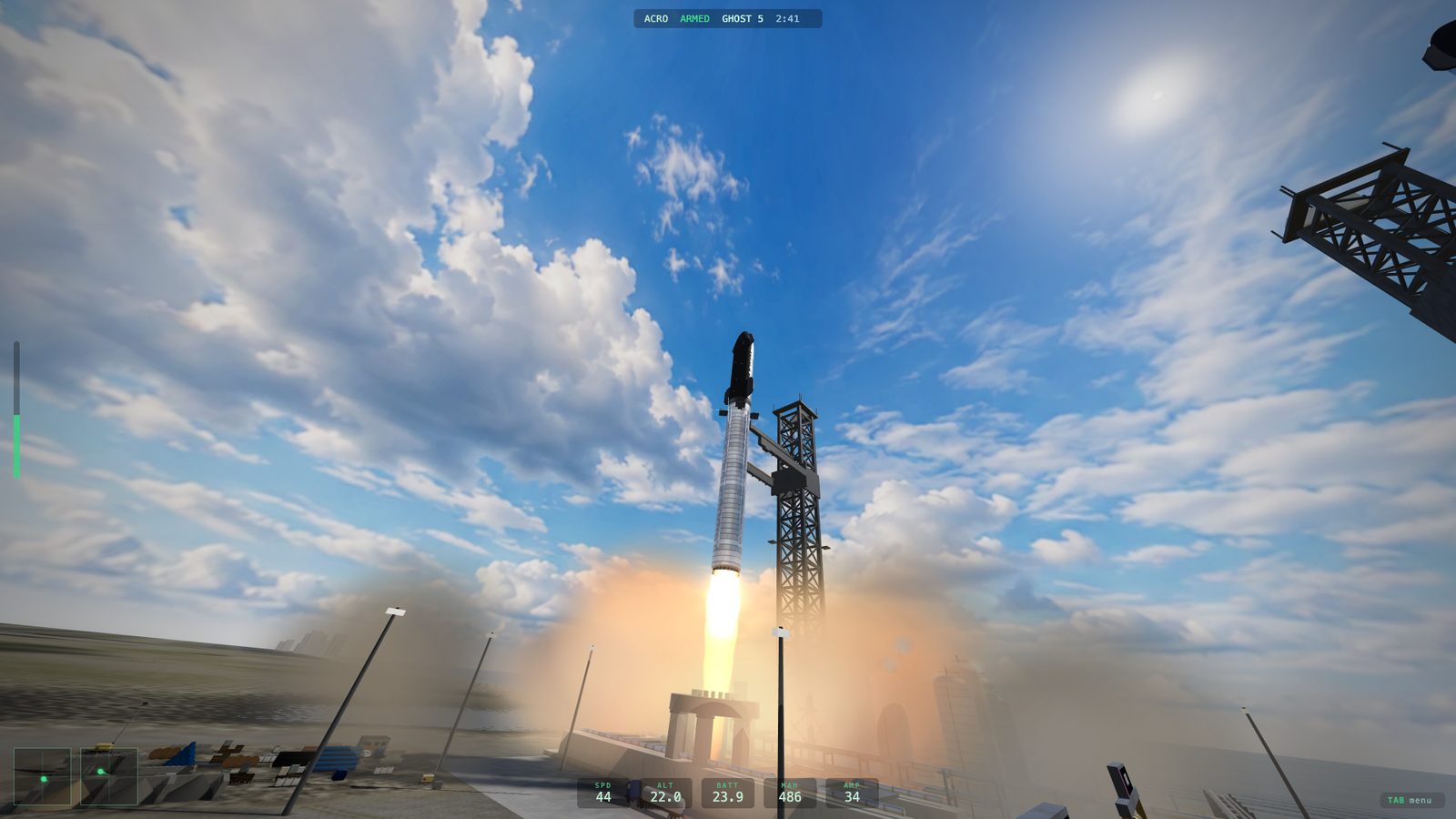 Launch a rocket yourself in Trippy Plains